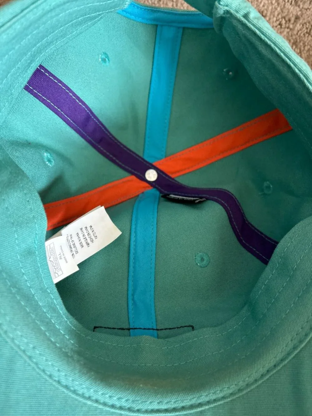 Patagonia P-6 Logo Trad Cap Seafoam Green Adjustable Dad Hat Organic Cotton